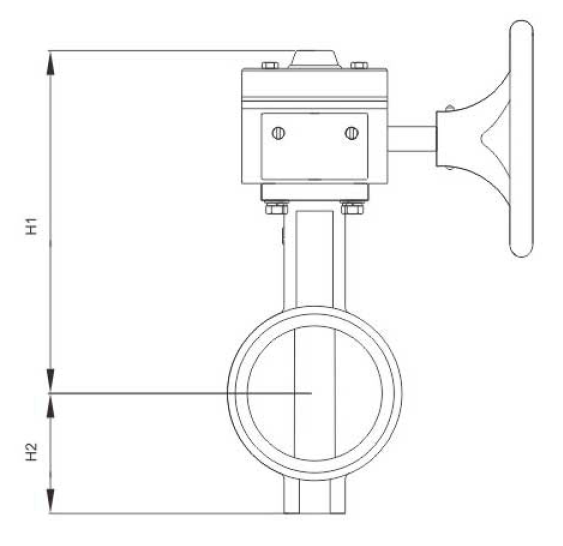 蝸輪信号(hao)溝槽蝶閥(fá)(圖1)