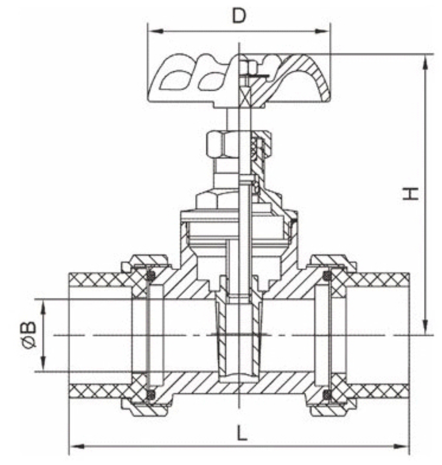 PPR黃銅閘閥(fa)(圖1)