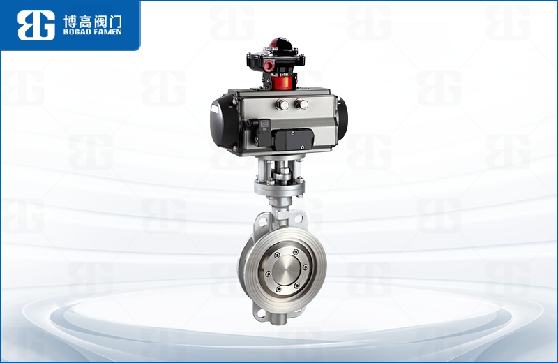 氣動硬密(mì)封對夾蝶閥