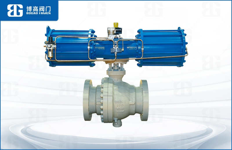 氣動鑄鋼(gāng)固定式球閥(fa)